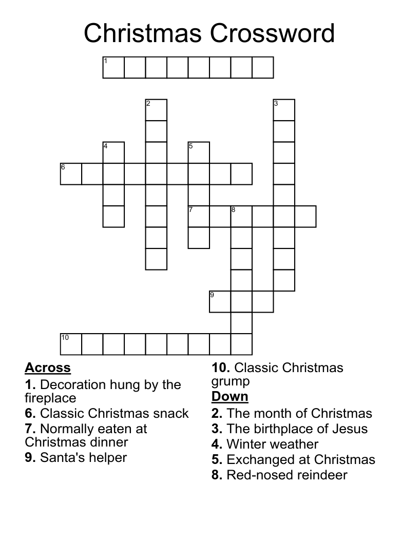 Christmas Crossword