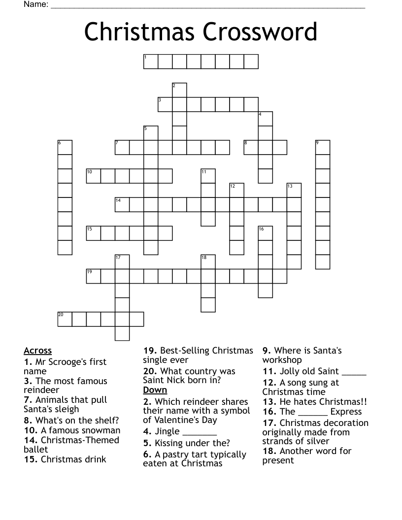 Christmas Crossword