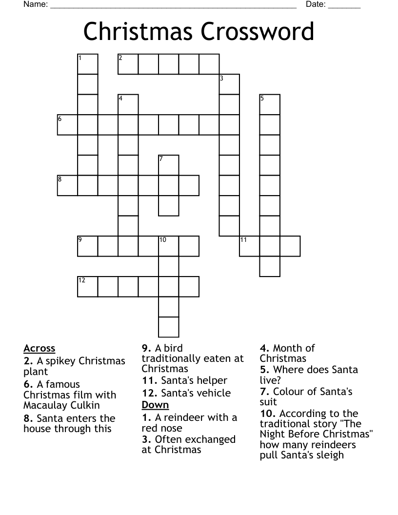 Christmas Crossword