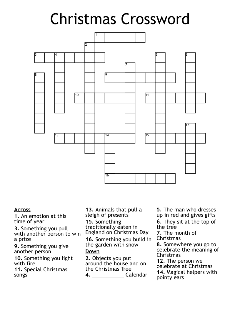 Christmas Crossword