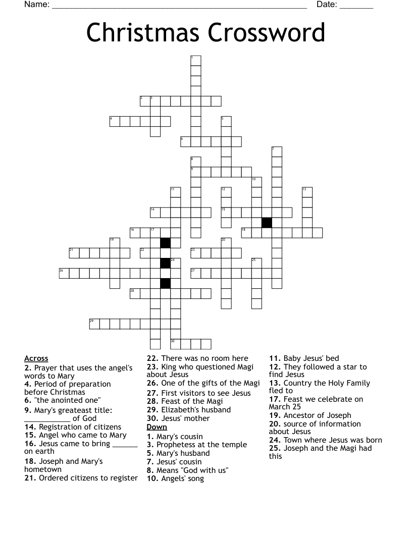 Christmas Crossword