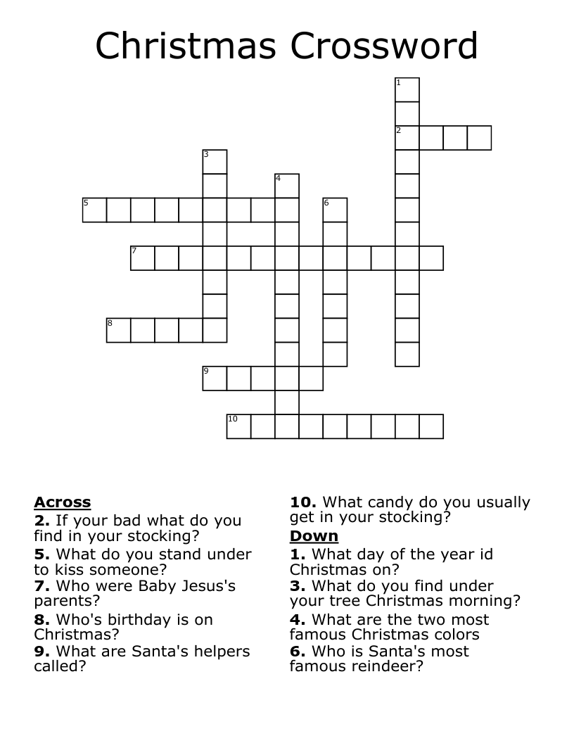 Christmas Crossword