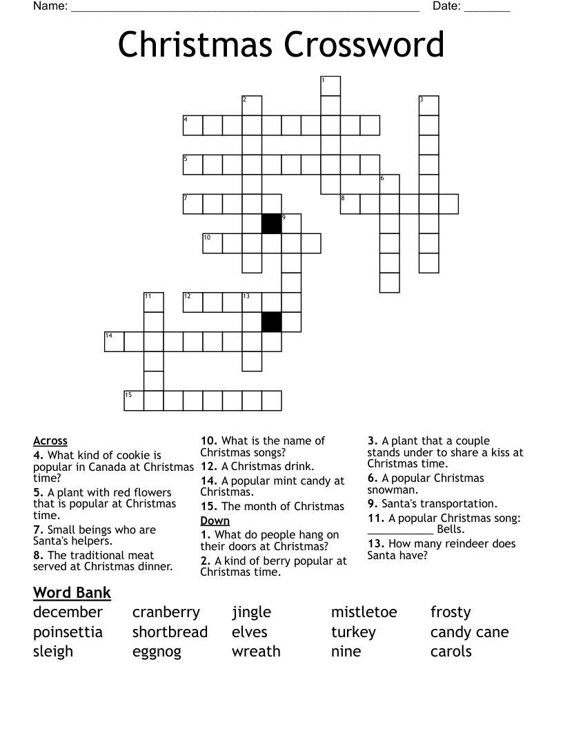 Christmas Crossword