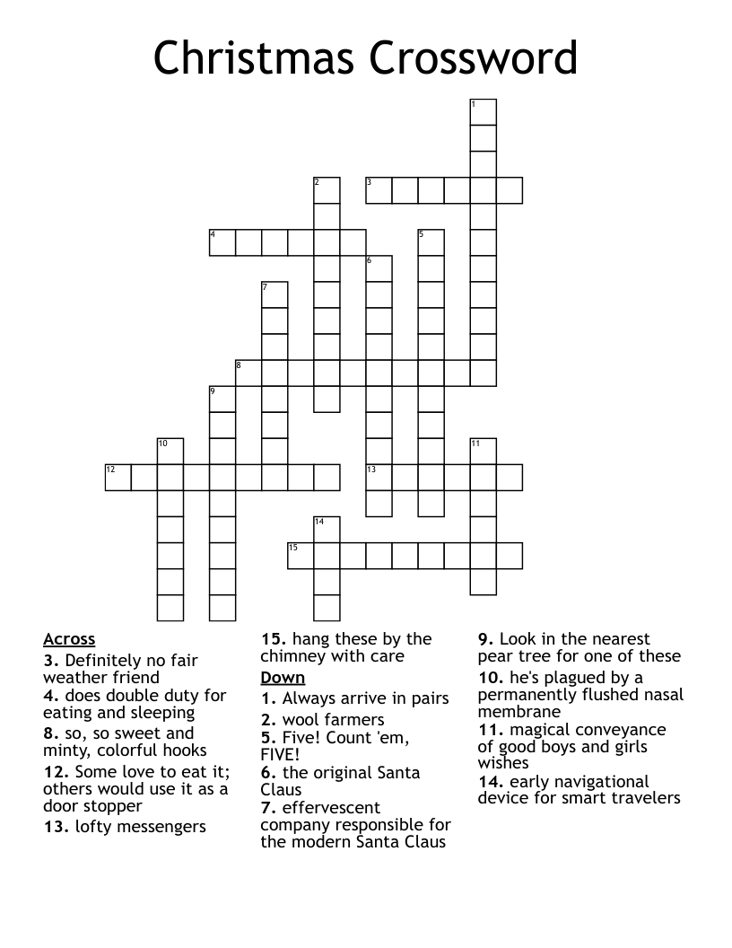 Christmas Crossword
