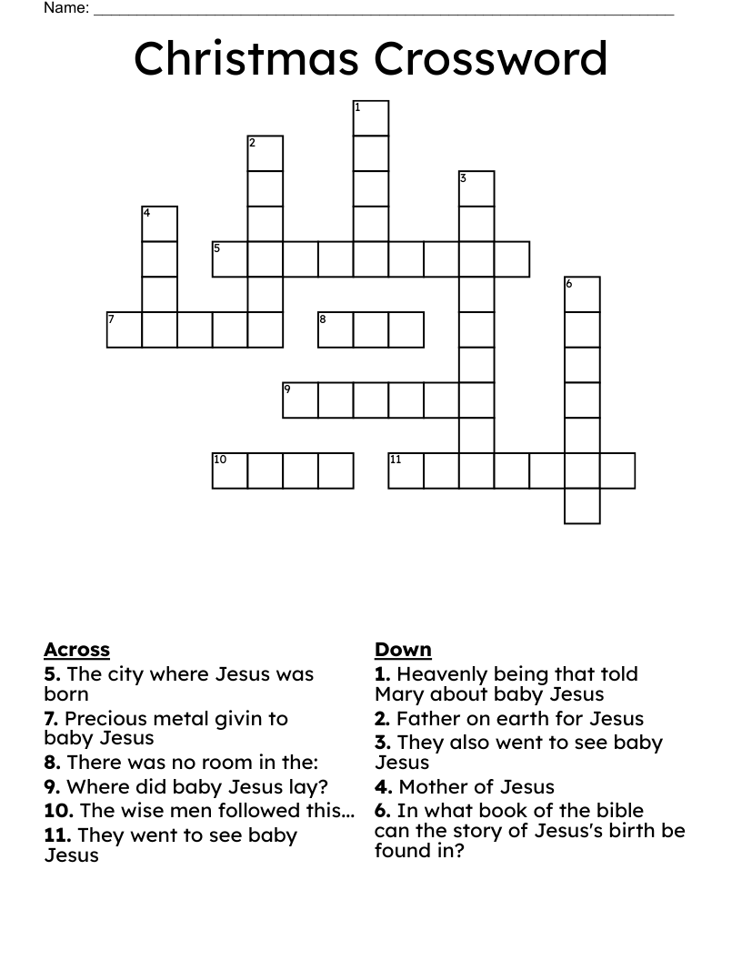 Christmas Crossword