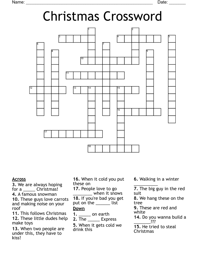 Christmas Crossword