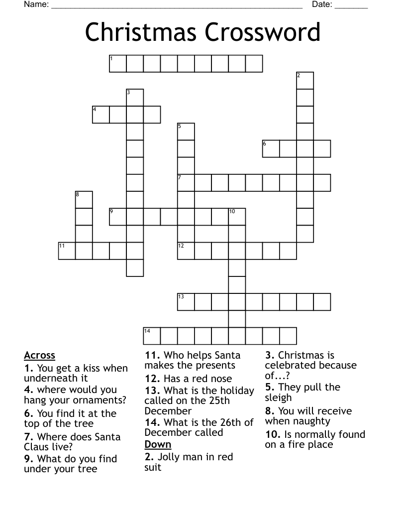 Christmas Crossword