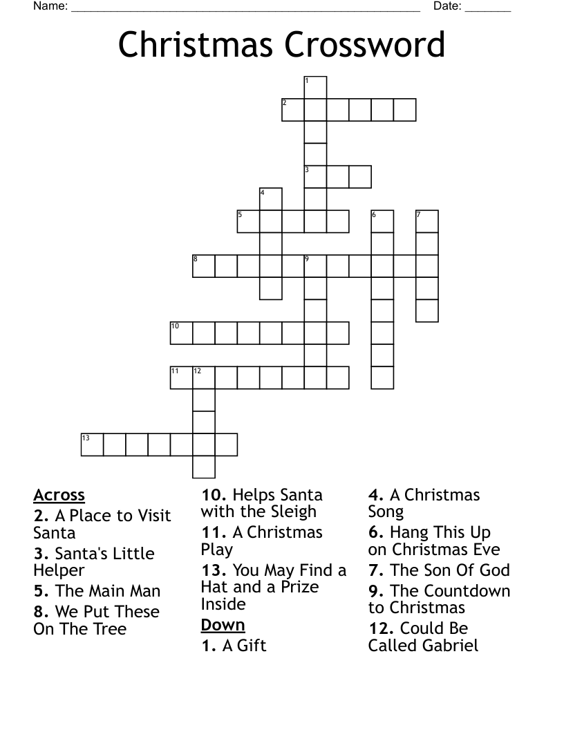Christmas Crossword