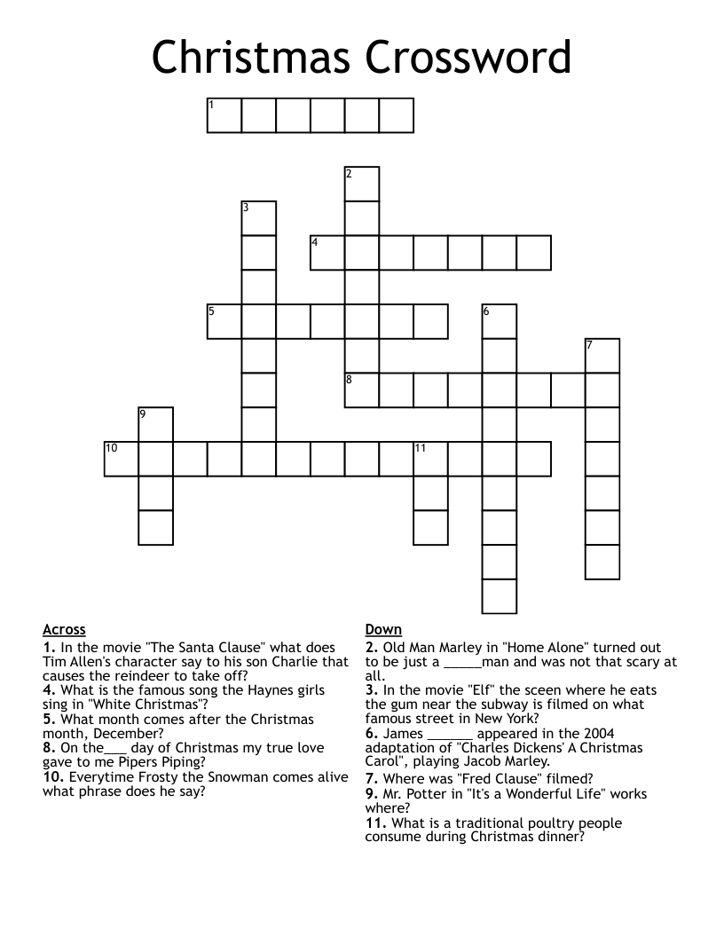 Christmas Crossword