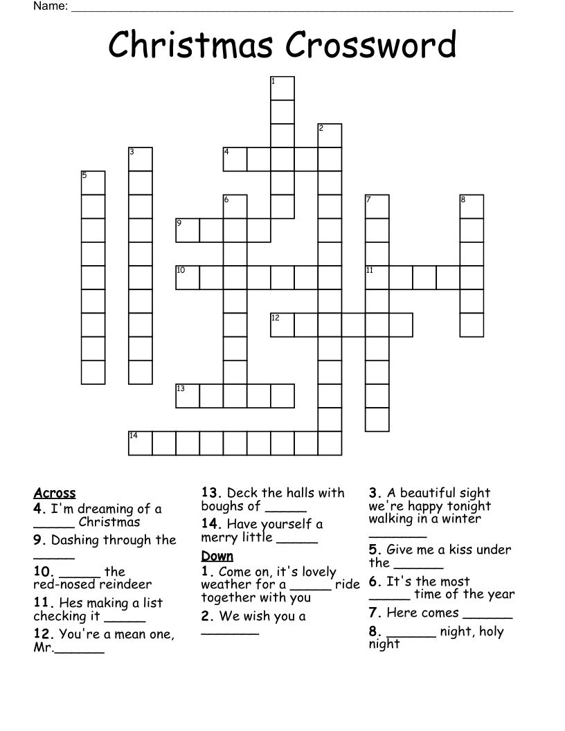 Christmas Crossword