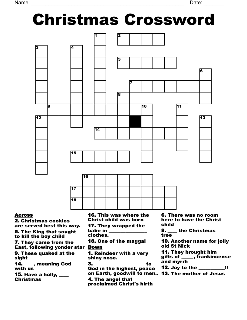 Christmas Crossword