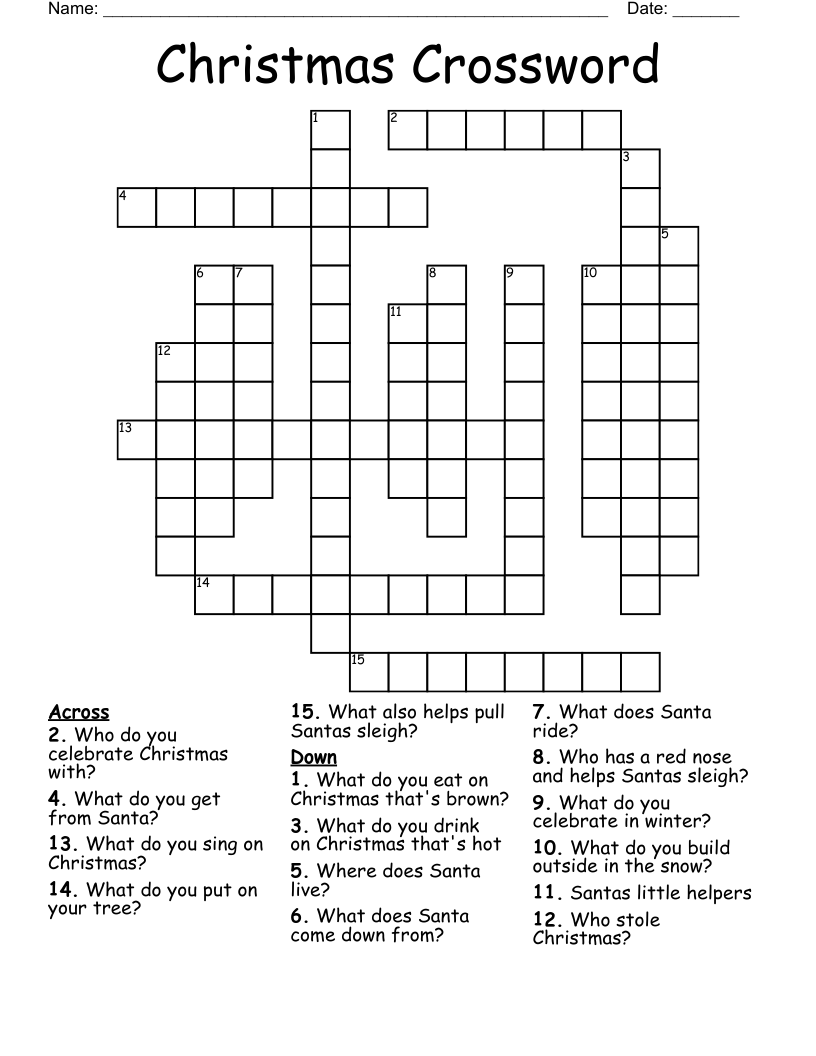 Christmas Crossword