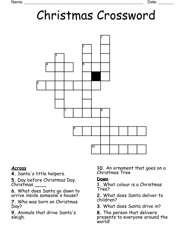 Christmas Crossword