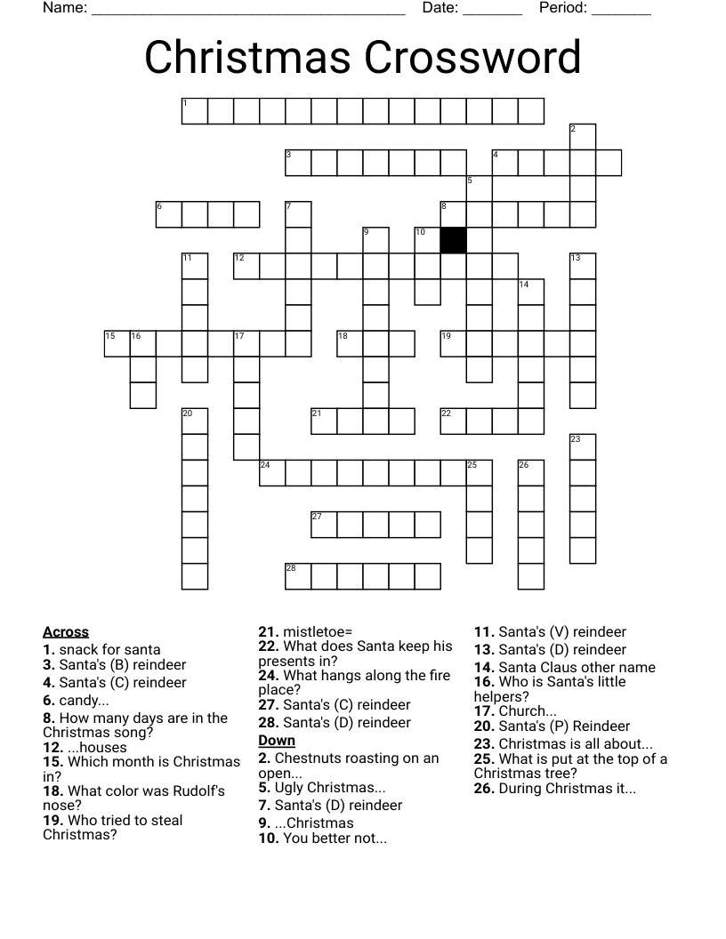 Christmas Crossword