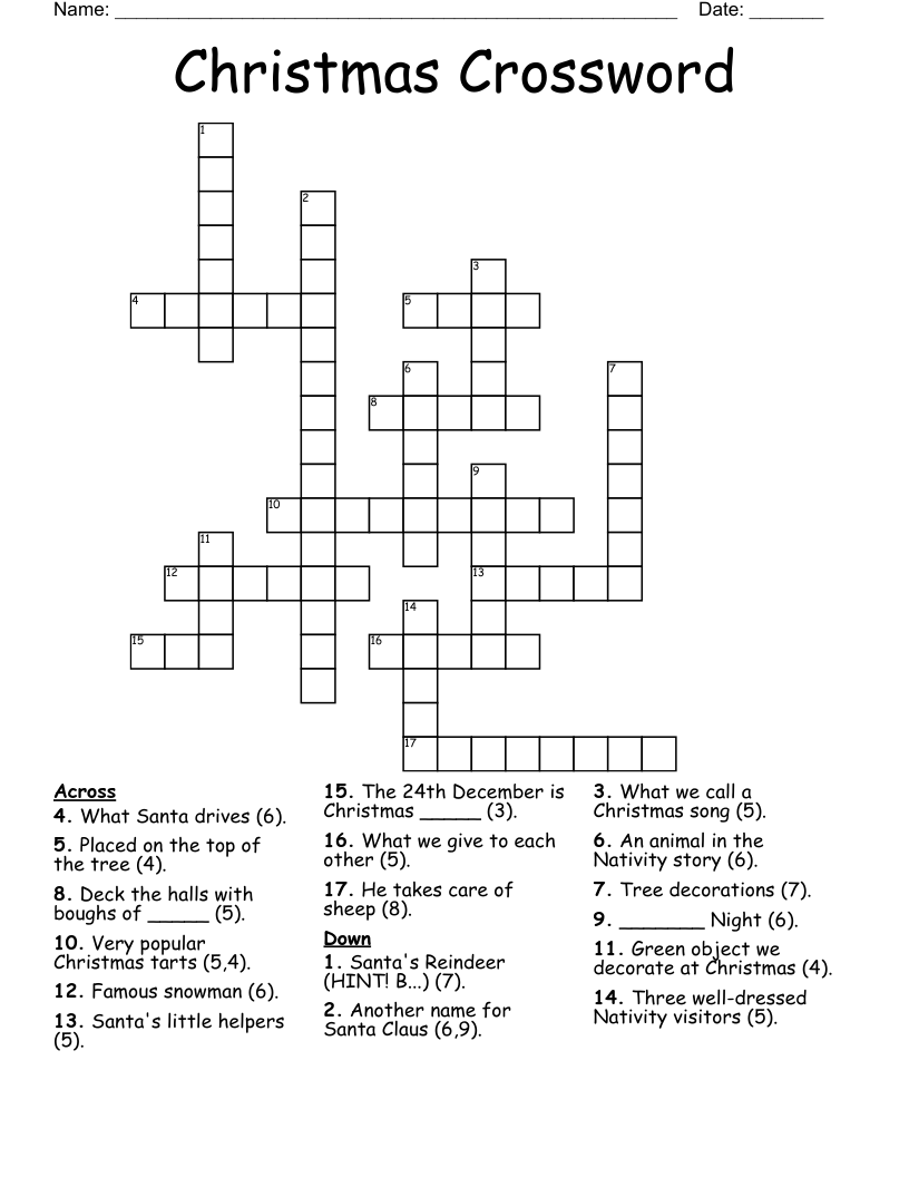 Christmas Crossword