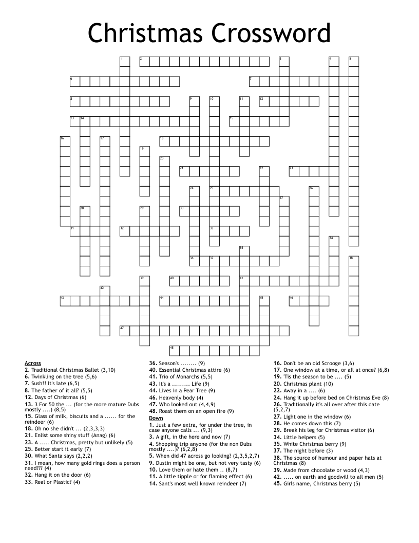 Christmas Crossword