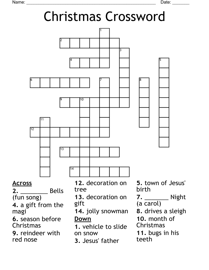 Christmas Crossword