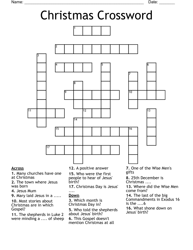 Christmas Crossword