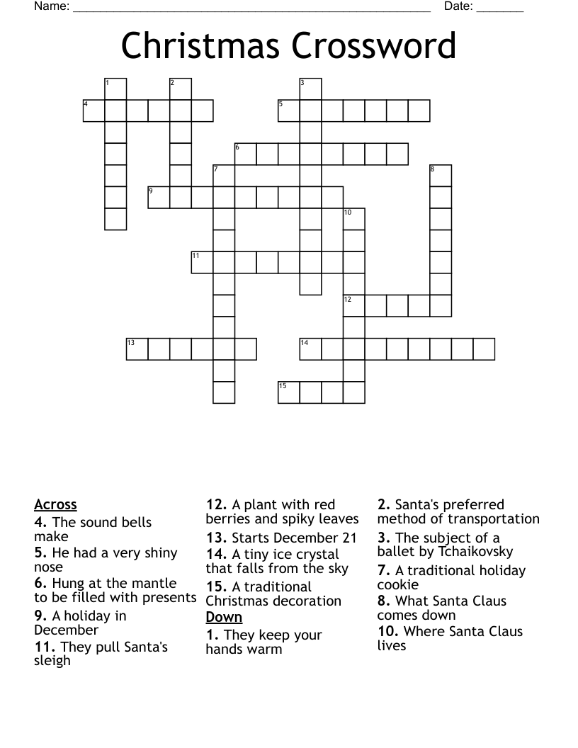 Christmas Crossword
