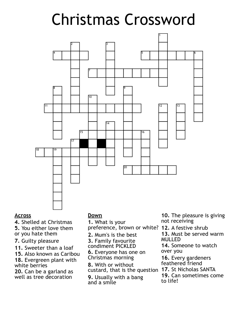 Christmas Crossword