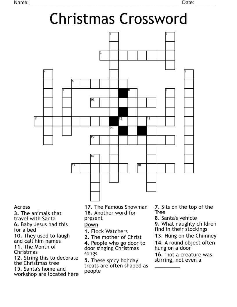 Christmas Crossword