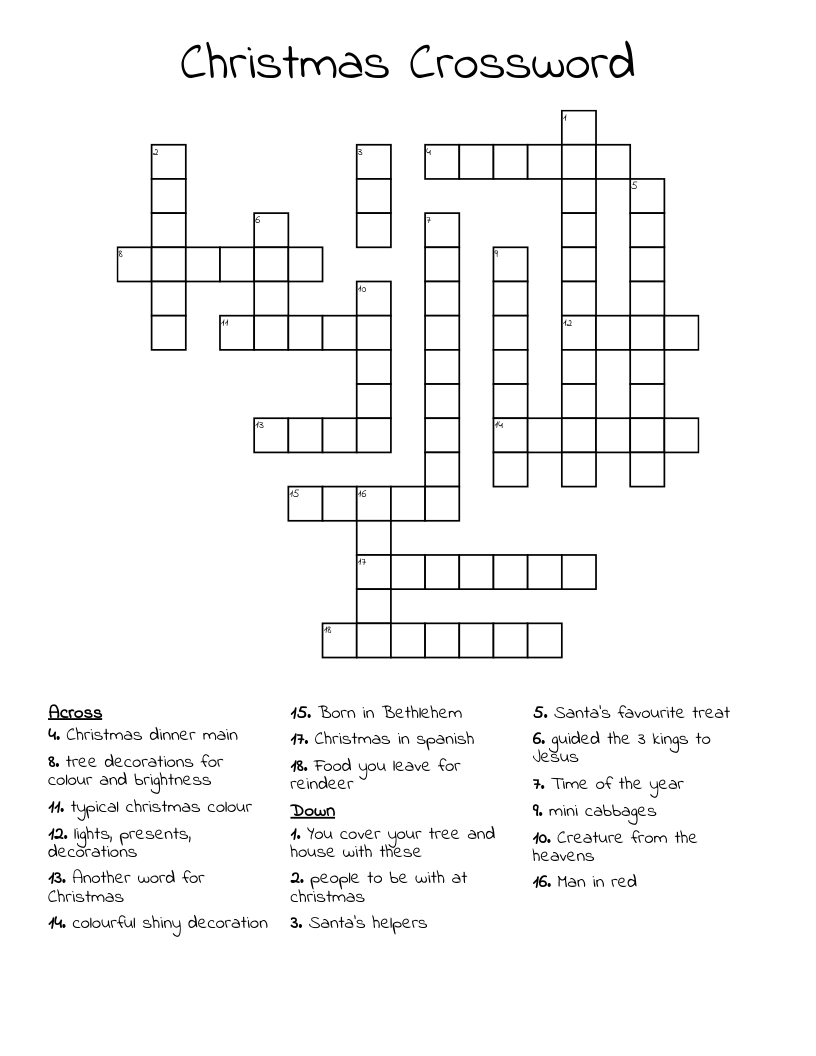 Christmas Crossword