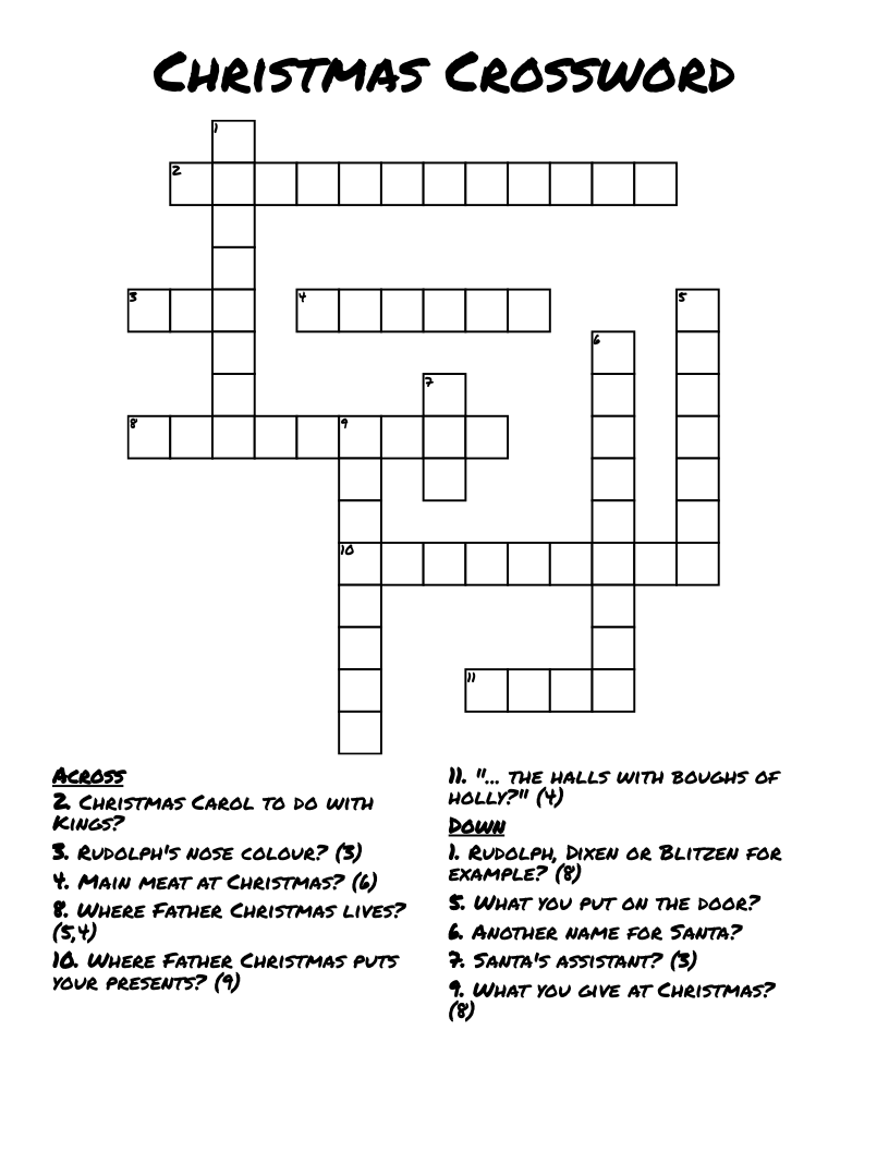Christmas Crossword