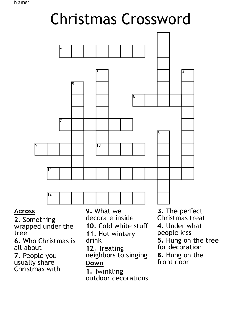 Christmas Crossword