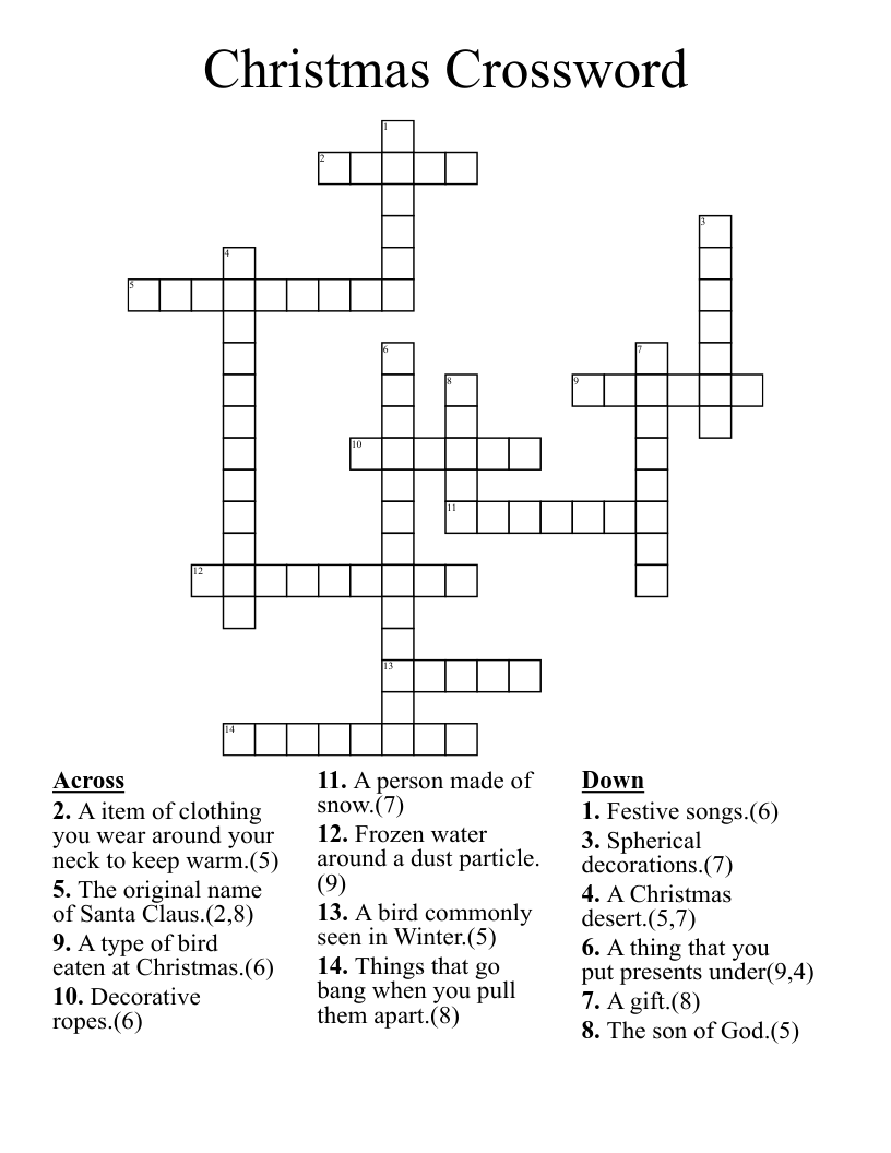 Christmas Crossword
