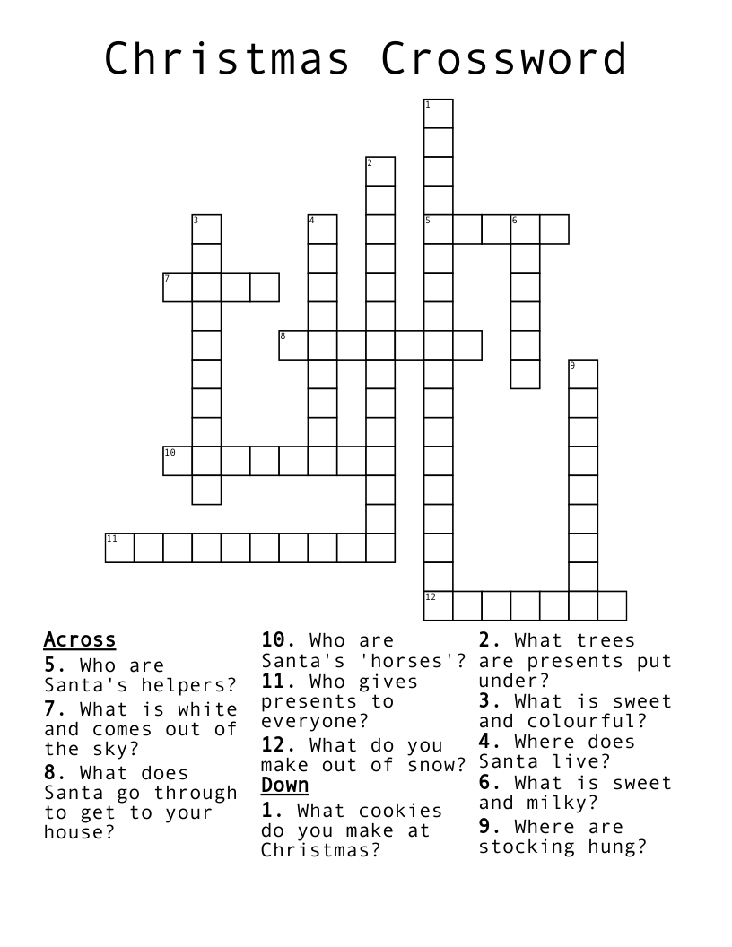Christmas Crossword