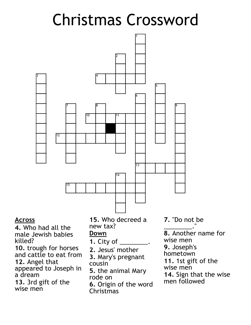 Christmas Crossword
