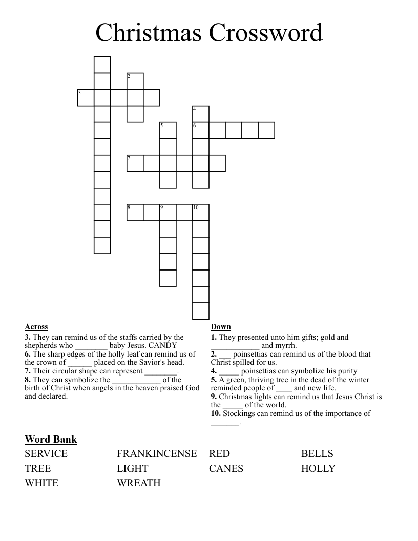 Christmas Crossword