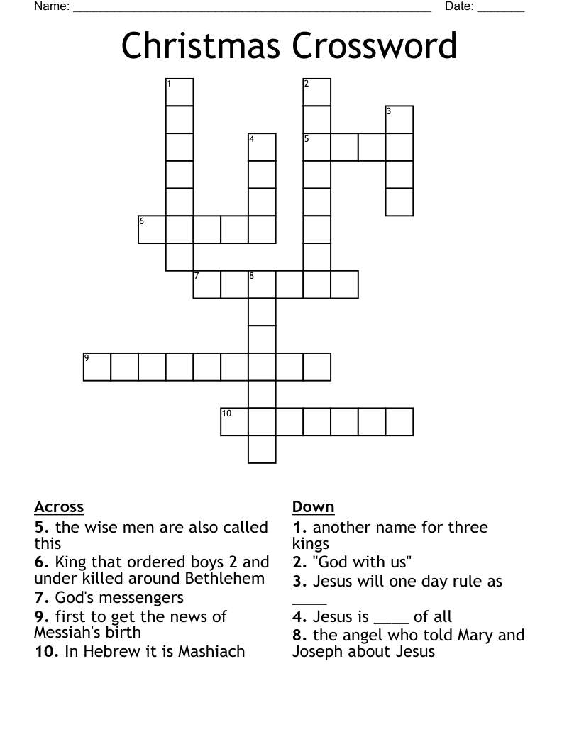 Christmas Crossword