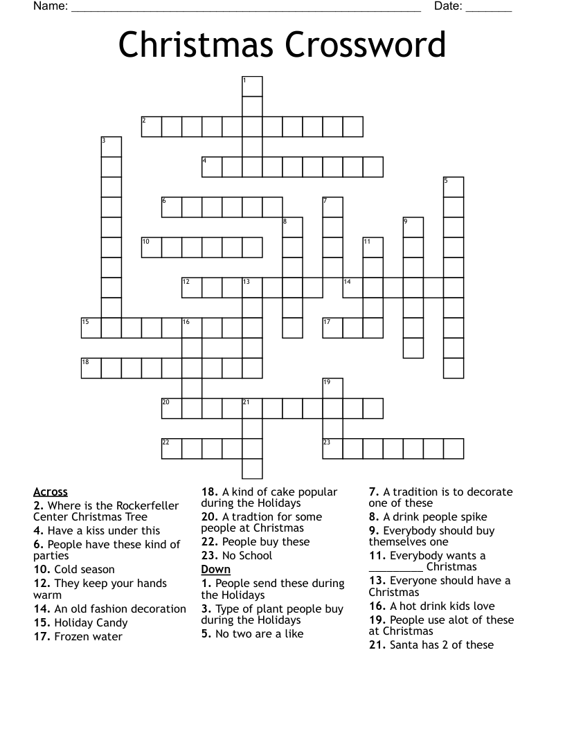 Christmas Crossword
