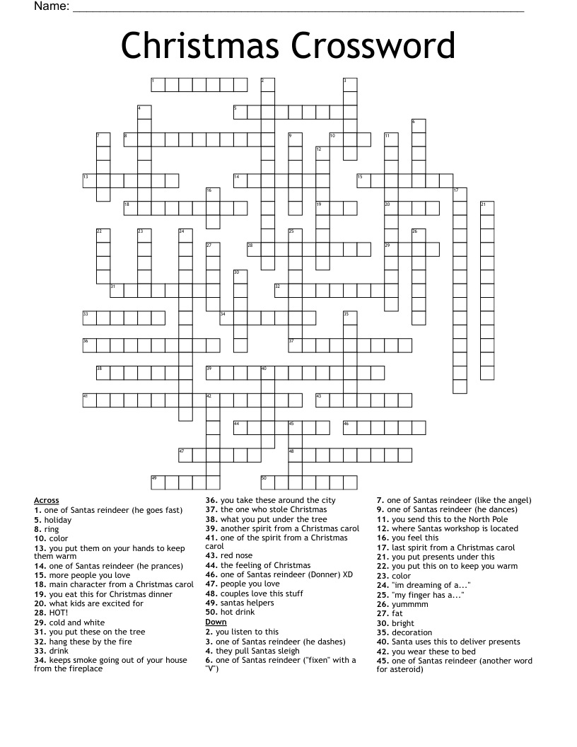 Christmas Crossword