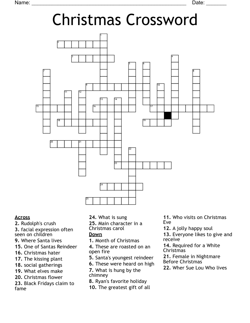 Christmas Crossword 
