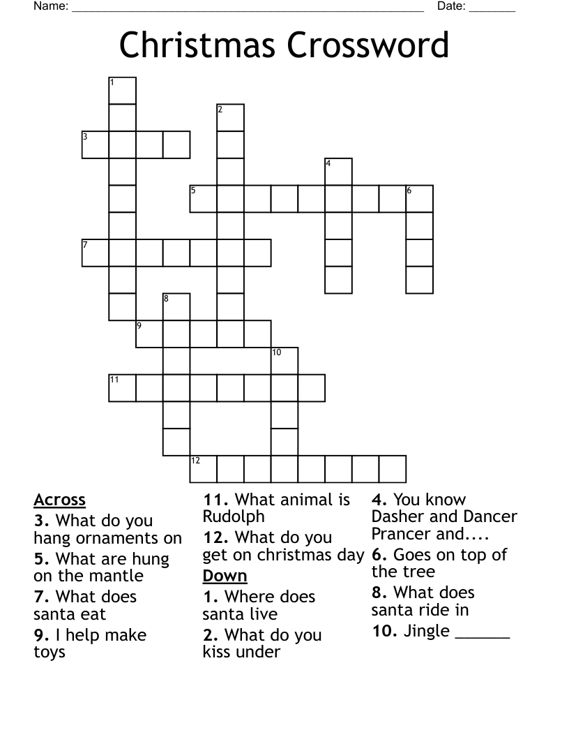 Christmas Crossword 