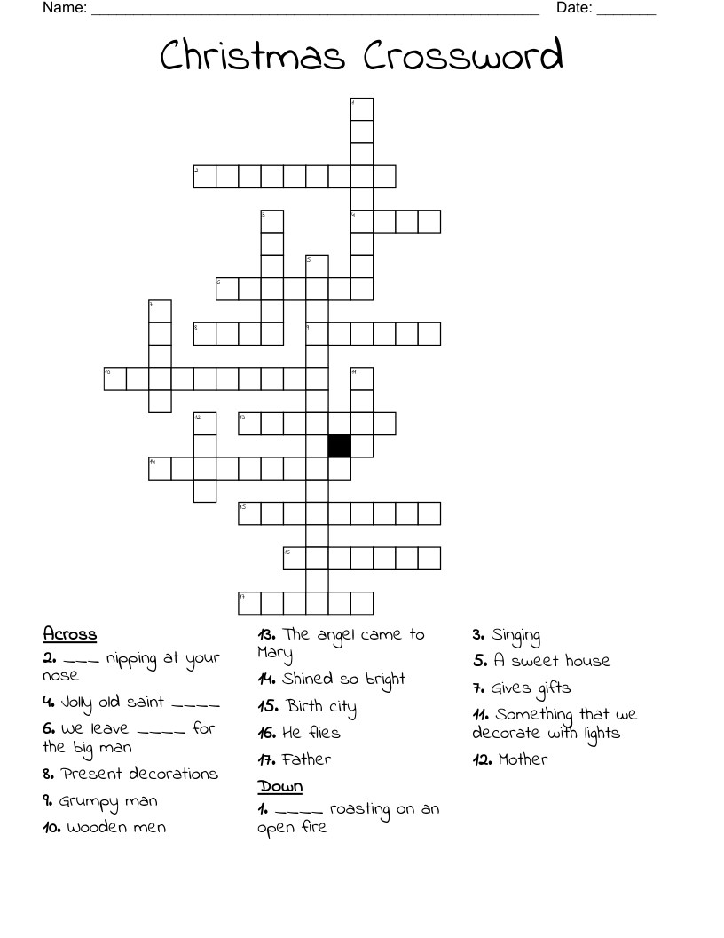 Christmas Crossword 