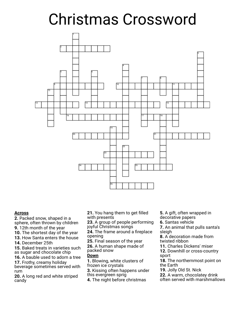 Christmas Crossword 