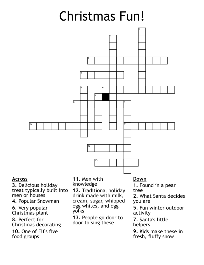 Christmas Fun! Crossword