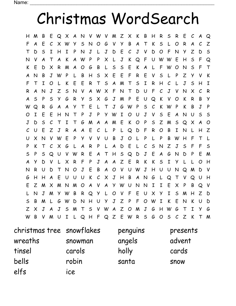 Christmas WordSearch