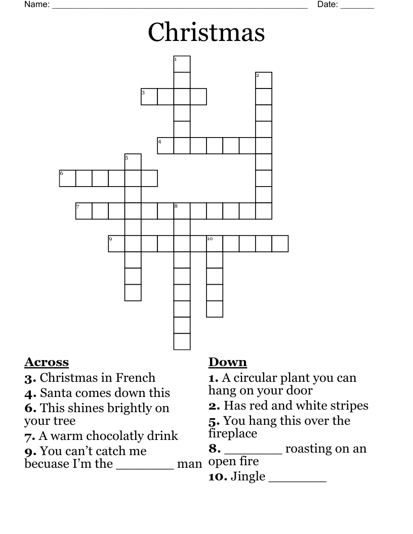 Christmas  Crossword
