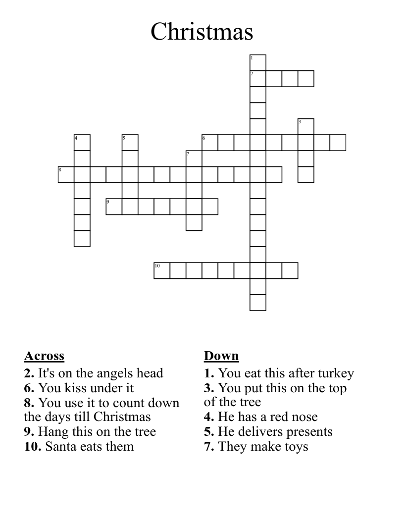 Christmas  Crossword
