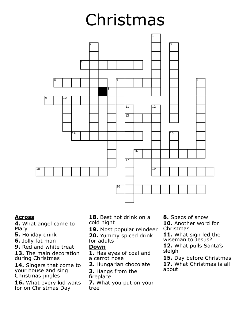 Christmas  Crossword