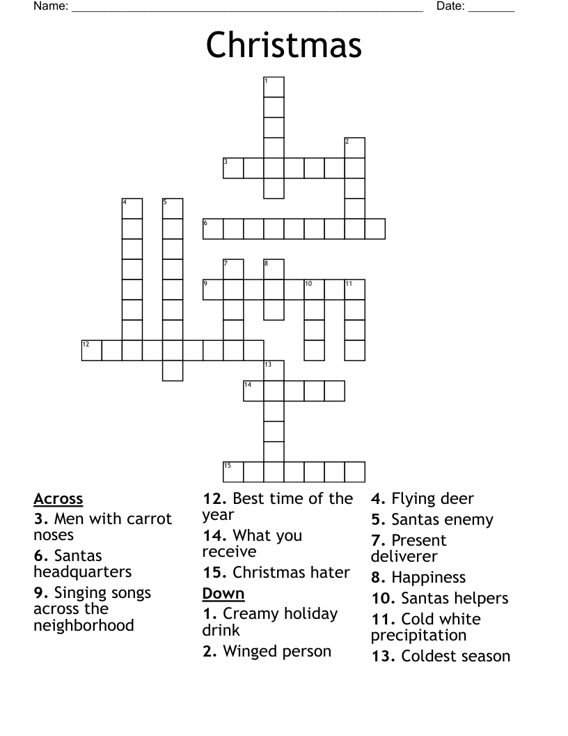 Christmas  Crossword