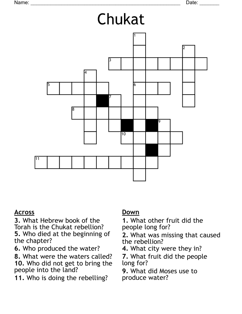 Chukat Crossword