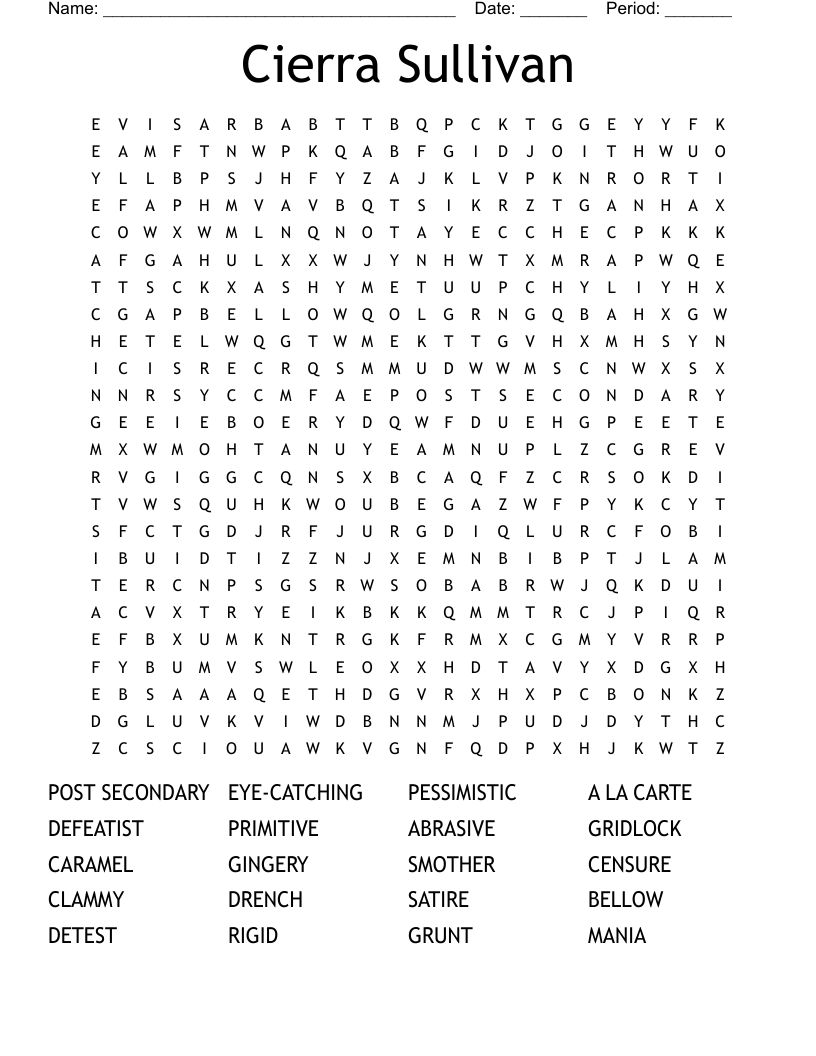 Nature's Myth Word Search