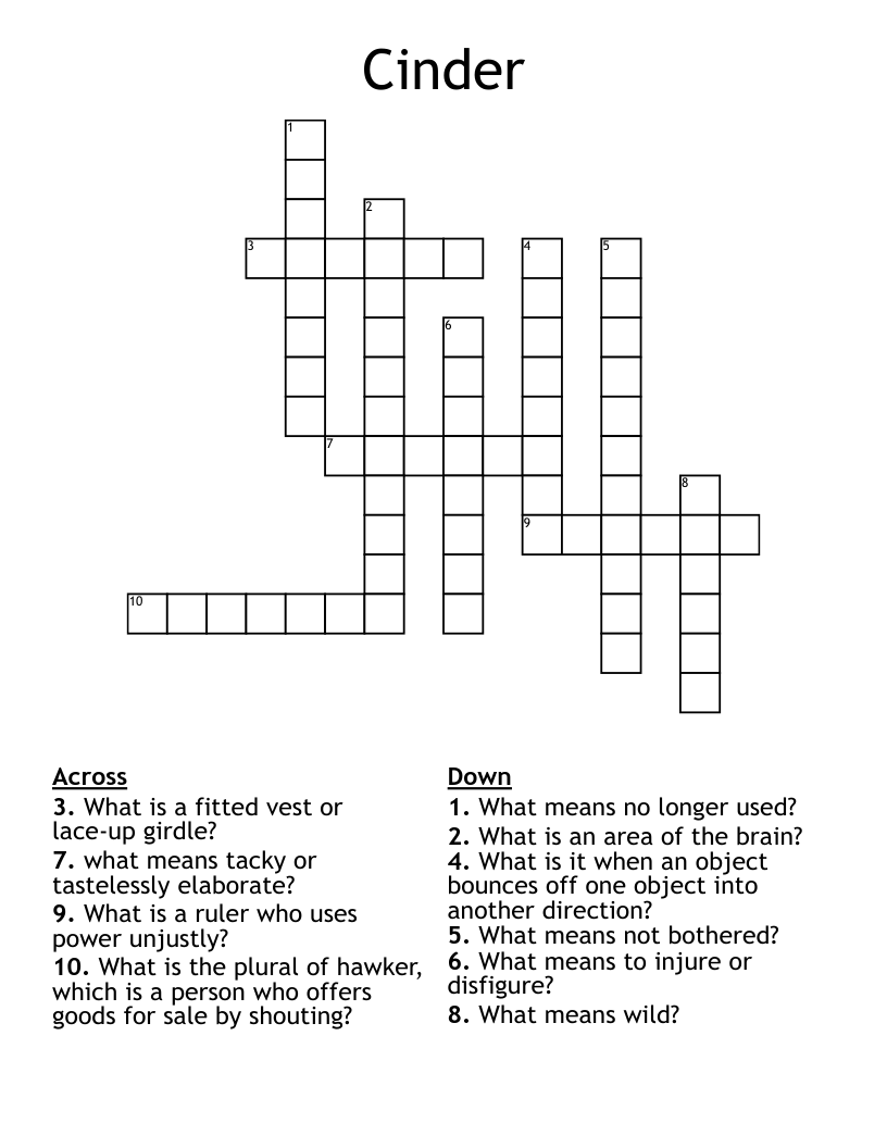 Cinder Crossword