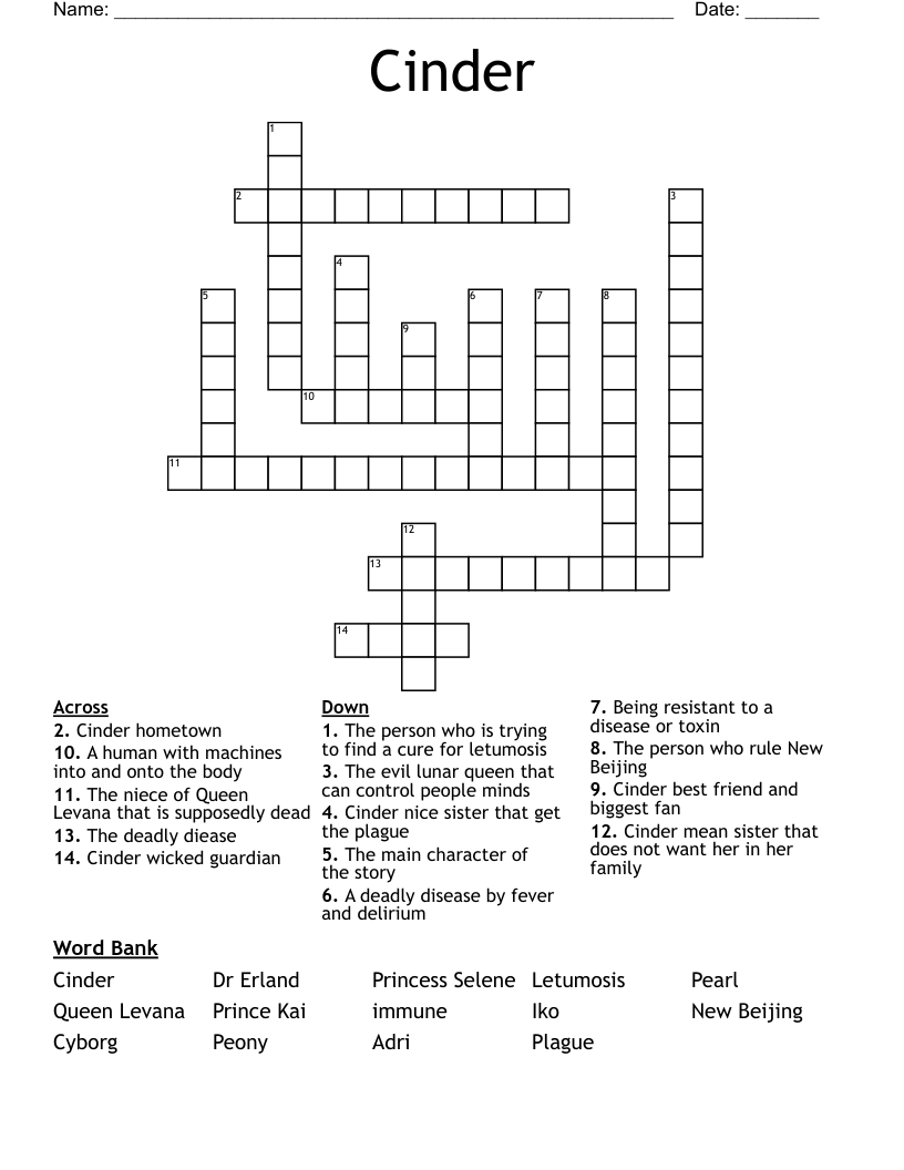 Cinder Crossword