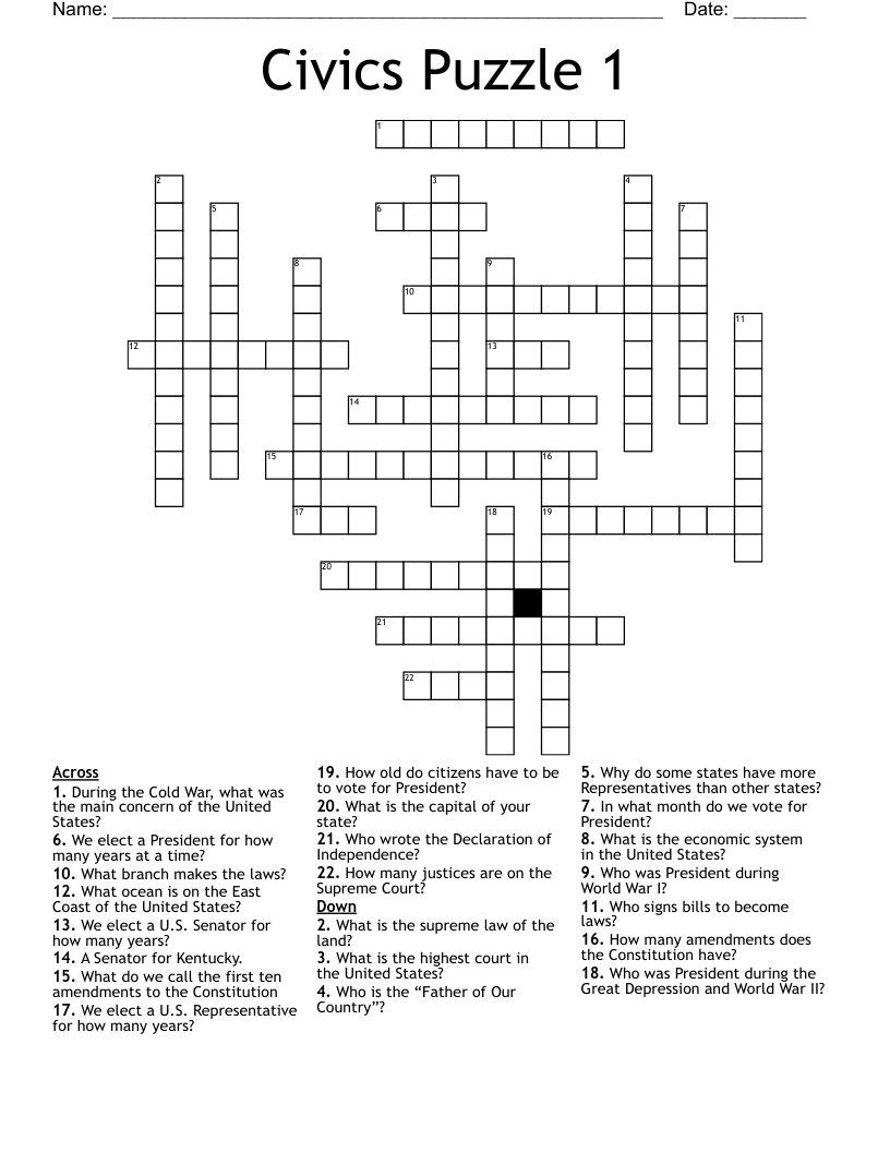 Civics Puzzle 1